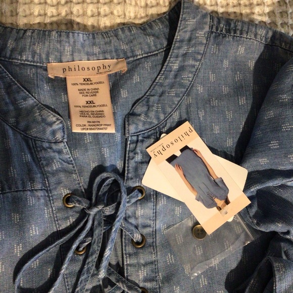 Philosophy Chambray Dress NWT JT - Picture 5 of 6